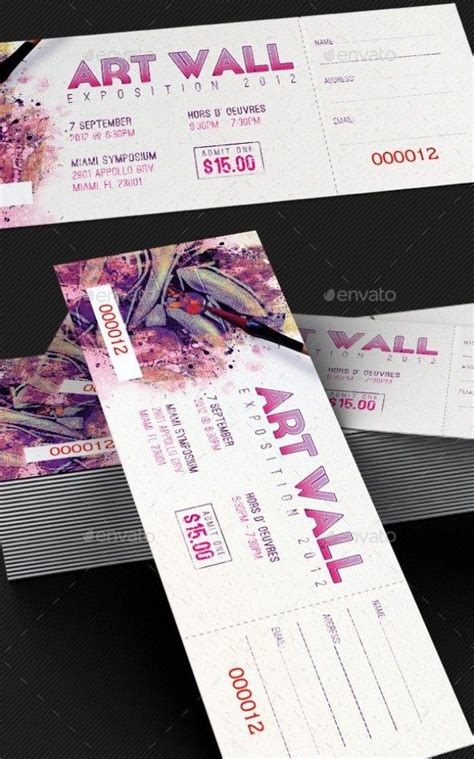 46+ Print Ready Ticket Templates PSD for Various Types of Events ...