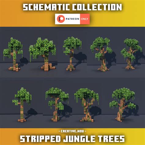 Stripped Jungle Trees (Schematic Collection) Minecraft Map