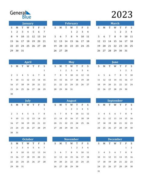 Microsoft Word 2023 Calendar - Printable Word Calendar
