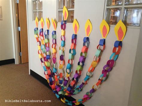 Paper Chain Menorah Hanukkah Preschool, Hanukkah Activites, Feliz ...