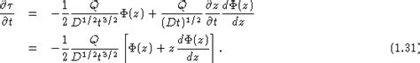 Solution of the diffusion equation