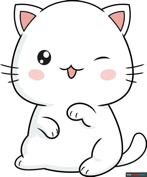 Cute Cat Illustration Cat Kawaii Chibi Vector Drawing Style Cat Cartoon 17048282 Vector Art At ...