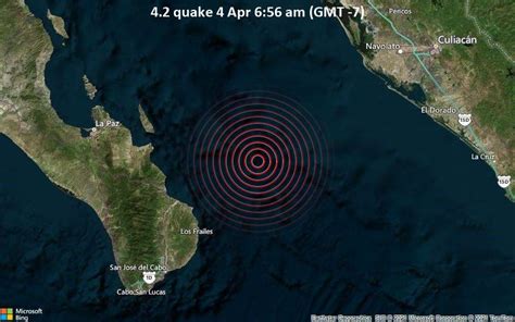 Quake Info: Moderate Mag. 4.2 Earthquake - 142 km East of La Paz, Baja ...