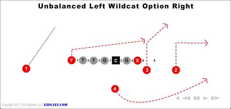 Unbalanced Left Wildcat Option Right | Youth Football Plays and Formations