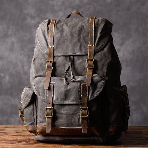 Men's Canvas And Leather Travel Bags | semashow.com