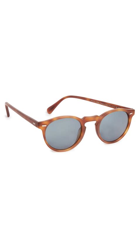 Lyst - Oliver Peoples Gregory Peck Sunglasses in Blue for Men