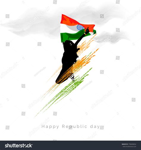 India Republic Day Celebration On January Stock Vector (Royalty Free ...