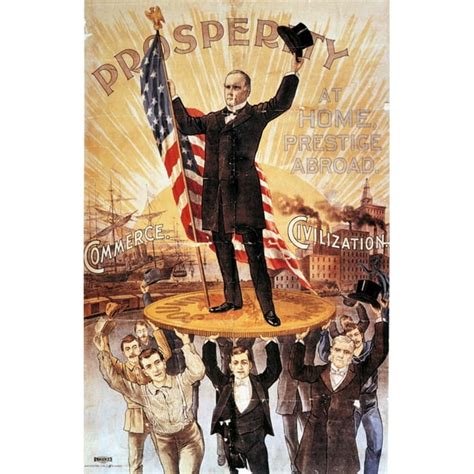 Campaign Poster 1896 Nwilliam Mckinley As The Republican Party Candidate For President In 1896 ...