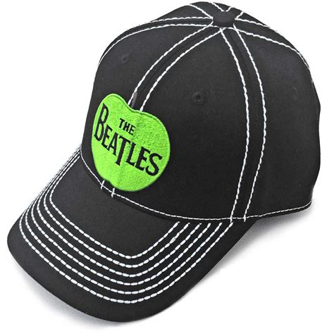 Beatles Cap: The Beatles Apple Logo Black with White Lines -Beatles Fab Four Store Exclusively ...