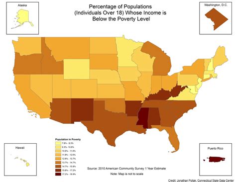 Percentage of Populations in the US Living in Poverty | Outside the Neatline