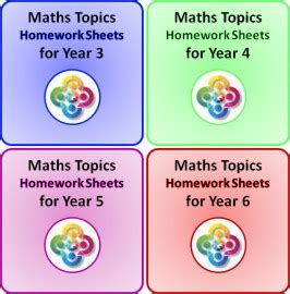 Full Set: Maths Topics Homework Sheets PDF Booklets for Years 3 4 5 and 6 - Fantastic Maths ...