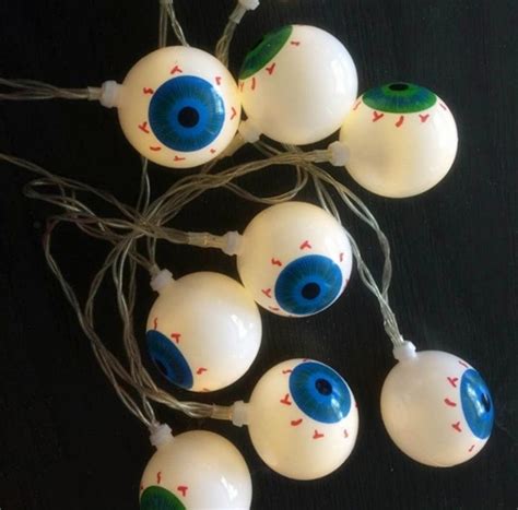 Halloween Creepy Eyeballs LED Lighting Deco Skeleton Trick Toy