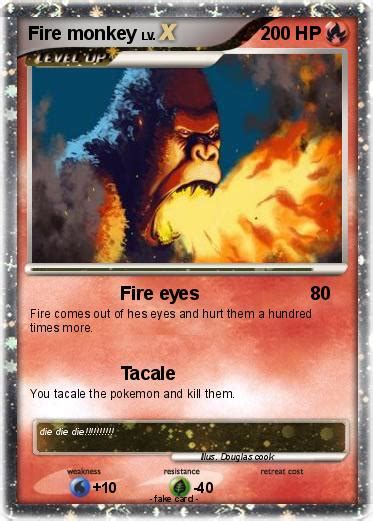 Pokémon Fire monkey 6 6 - Fire eyes - My Pokemon Card