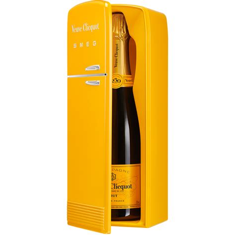 Veuve Clicquot Brut Champagne with the Fridge by SMEG Gift Box – Liquor Bar Delivery