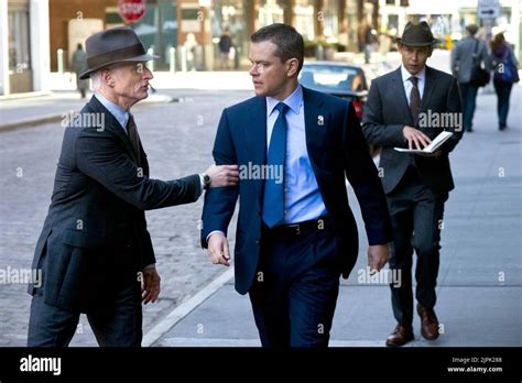 JOHN SLATTERY, MATT DAMON, THE ADJUSTMENT BUREAU, 2011 Stock Photo - Alamy