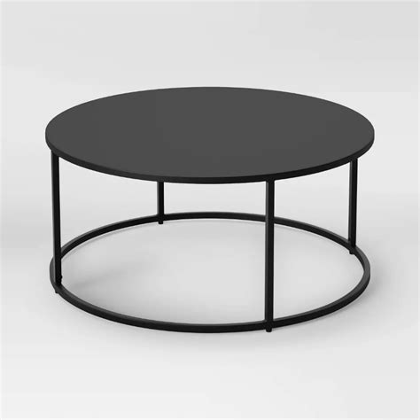 The Round Black Metal Coffee Table: A Stylish And Functional Piece For Every Home - Coffee Table ...