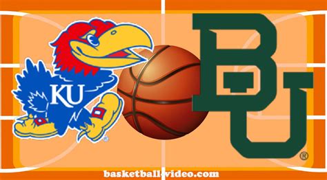 Kansas vs Baylor Basketball Full Game Replay Mar 2, 2024 NCAA ...