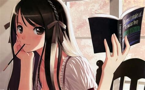 937 Wallpaper Anime Girl Reading A Book Images - MyWeb