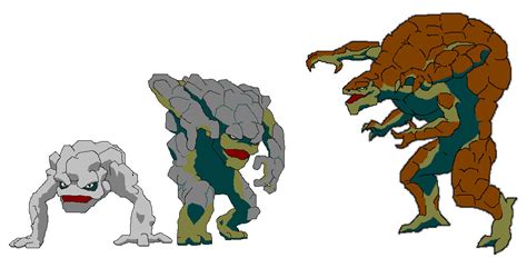 Geodude Evolution by theFingers on DeviantArt