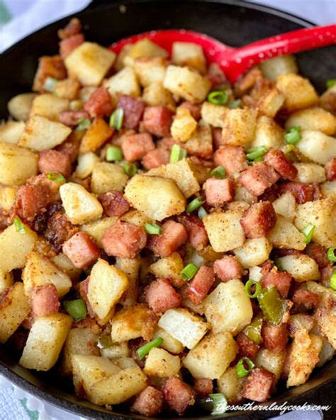 SPAM FRIED POTATOES - The Southern Lady Cooks