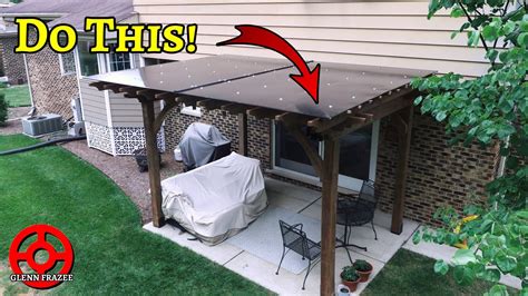 DIY Polycarbonate Cover A Pergola Kit's