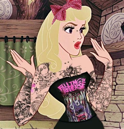 Tattooed Disney Princess | Disney princess tattoo, Goth disney, Punk disney princesses