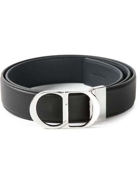 Dior Homme Leather Logo Classic Belt in Blue for Men - Lyst