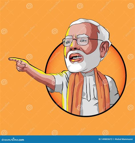 Digital Art of Narendra Modi NAMO Editorial Photography - Illustration of drawing, election ...