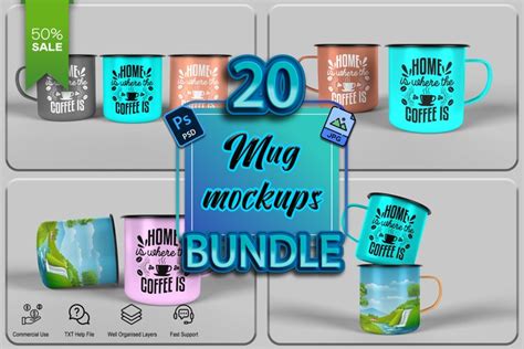 Mug mockup bundle | fully editable Coffee Mug Mockup bundle