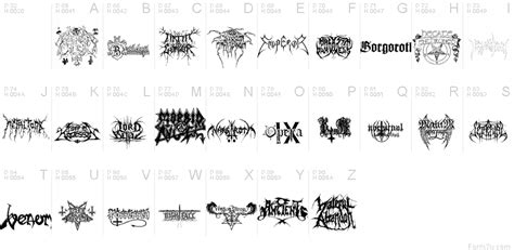 Black Metal Logos font | Fonts2u.com