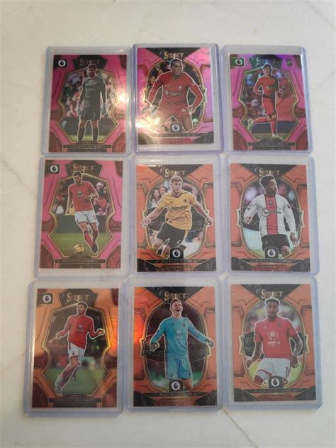 Select English Premier League Soccer Cards Coloured Pink and Orange ...