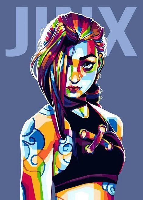 JINX Arcane LoL Series Pop art Poster | Pop art posters, Pop art ...