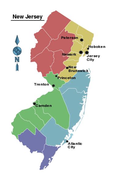 File:New Jersey regions map.svg - Wikitravel Shared