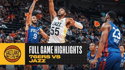 76ERS vs JAZZ | SALT LAKE CITY SUMMER LEAGUE | FULL GAME HIGHLIGHTS