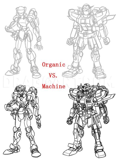 How To Draw Mecha, Draw Anime Robots, Step by Step, Drawing Guide, by KenshinEien | dragoart.com ...