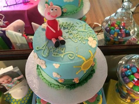 Peppa pig bday cake | Cake, Desserts, Bday