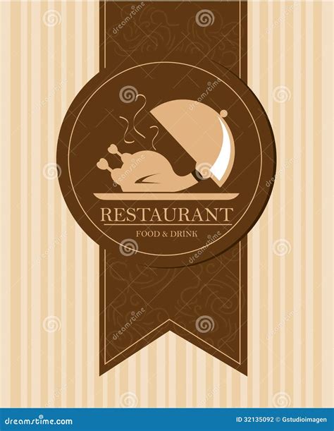 Restaurant label stock vector. Illustration of ribbon - 32135092