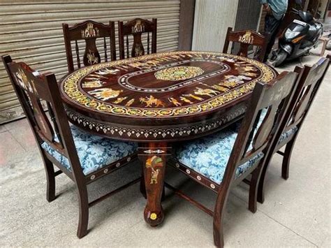 Rosewood Furniture at Rs 175000/piece | Wooden Dining Table Set in ...