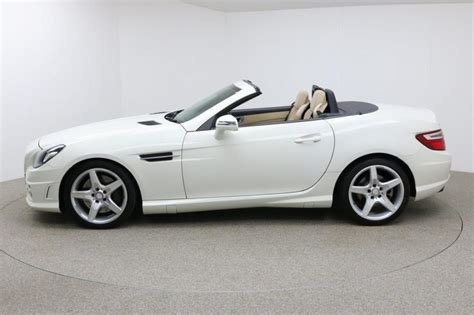 Used 2012 WHITE MERCEDES-BENZ SLK Convertible 2.1 SLK250 CDI ...