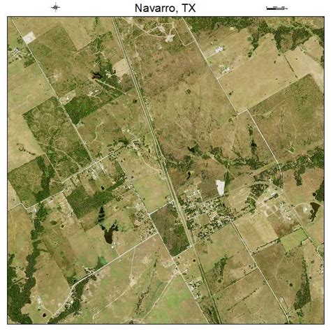 Aerial Photography Map of Navarro, TX Texas