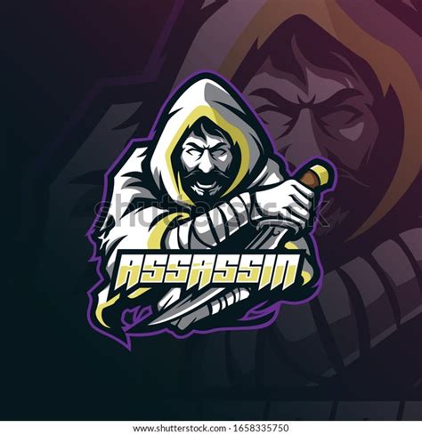 Assassin Mascot Logo Design Vector Modern Stock Vector (Royalty Free ...