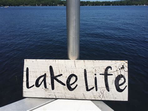 Lake Life. Handmade barn wood sign | Barn wood signs, Wood signs, Barn wood