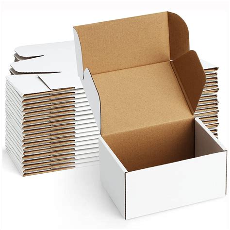 BagDream 25 Pack Small Shipping Boxes 6x4x3" Corrugated Cardboard Boxes ...