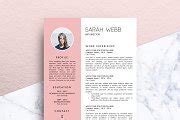 Resume Template (MS Word) | Sarah | Resume Templates ~ Creative Market