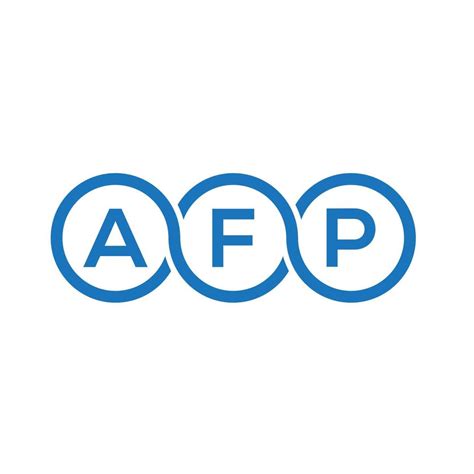 AFP letter logo design on white background. AFP creative initials letter logo concept. AFP ...