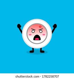 Illustration Vector Graphic Plate Cartoon Character Stock Vector (Royalty Free) 1782258707 ...