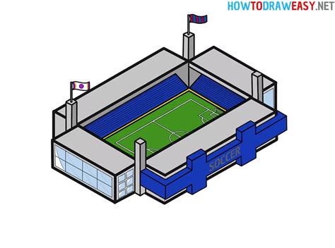 Soccer Stadium Drawing