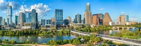 Aerial Austin Skyline Panorama