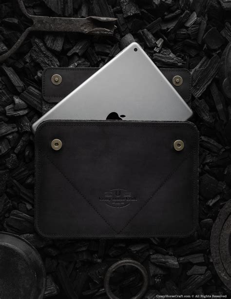 Leather iPad Pro/Air Case | Carbon Black – Crazy Horse Craft