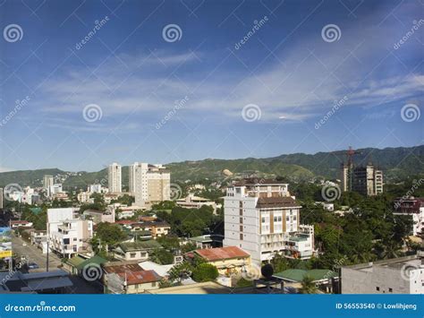 Cebu city skyline editorial image. Image of architectural - 56553540